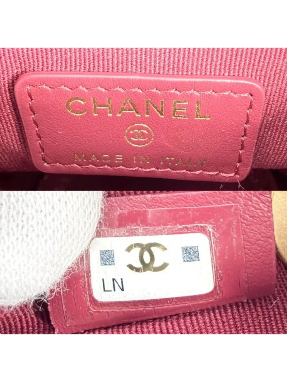 Chanel Shoulder Bag Quilted CC Logo Drawstring Crossbody Caviar Leather Black